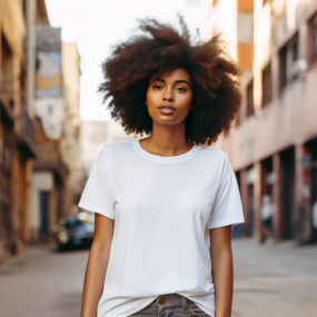 欧美街拍爆炸头黑人美女图片